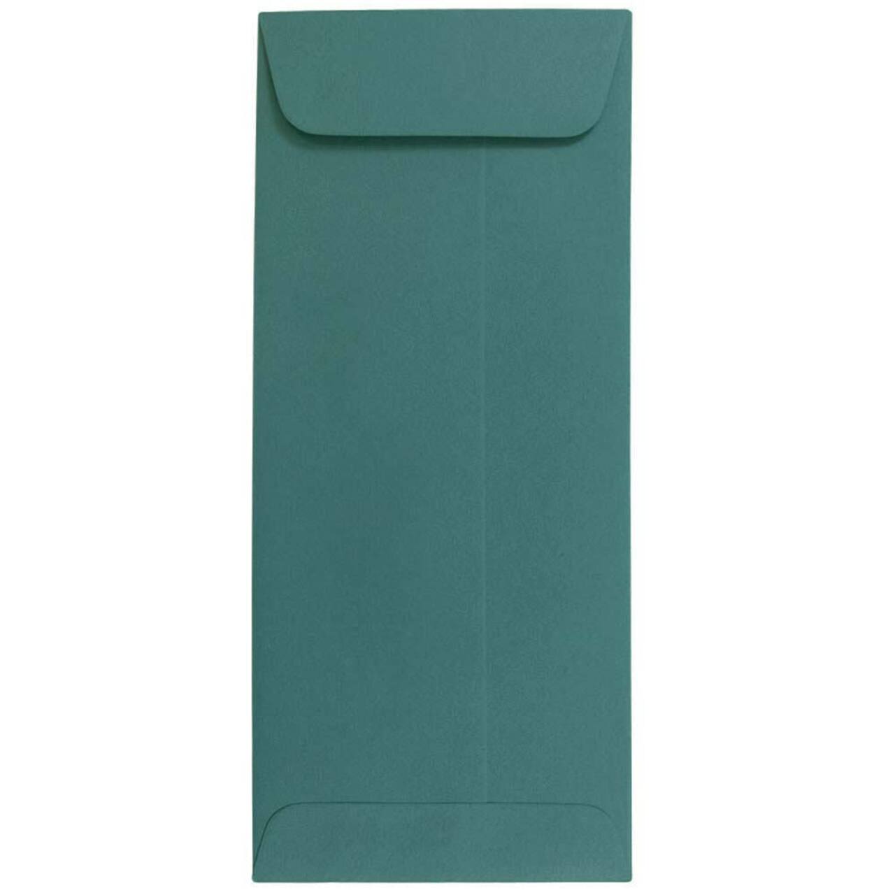 JAM Paper 4" x 9.5" Teal Policy Business Premium Envelopes